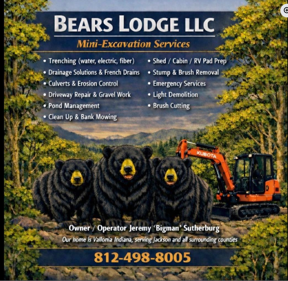 Bears Lodge LLC - Mini-Excavation Services - Full service list